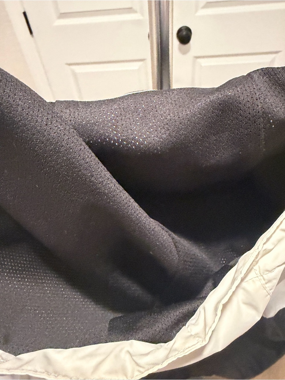 Calvin Klein Black and White Colorblock Windbreaker Jacket - Picture 7 of 10